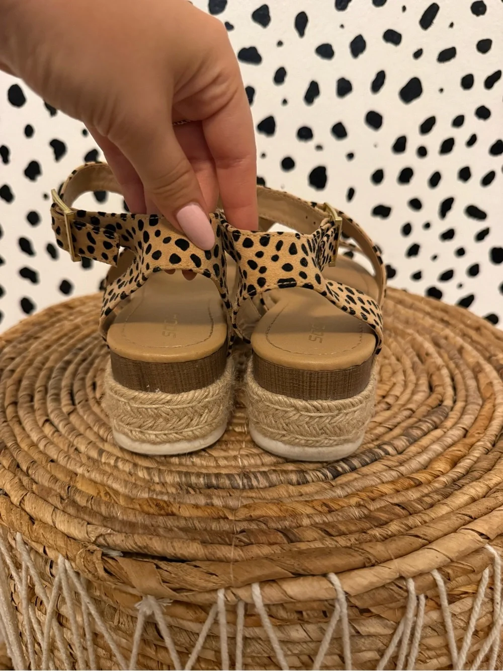 Soda Leopard Print Platform Sandals
